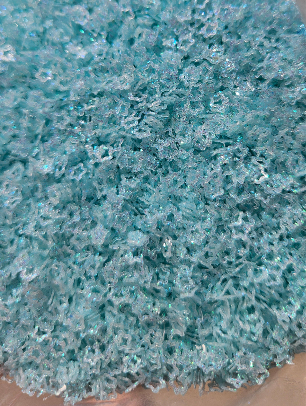 72G blue glitter star discontinued