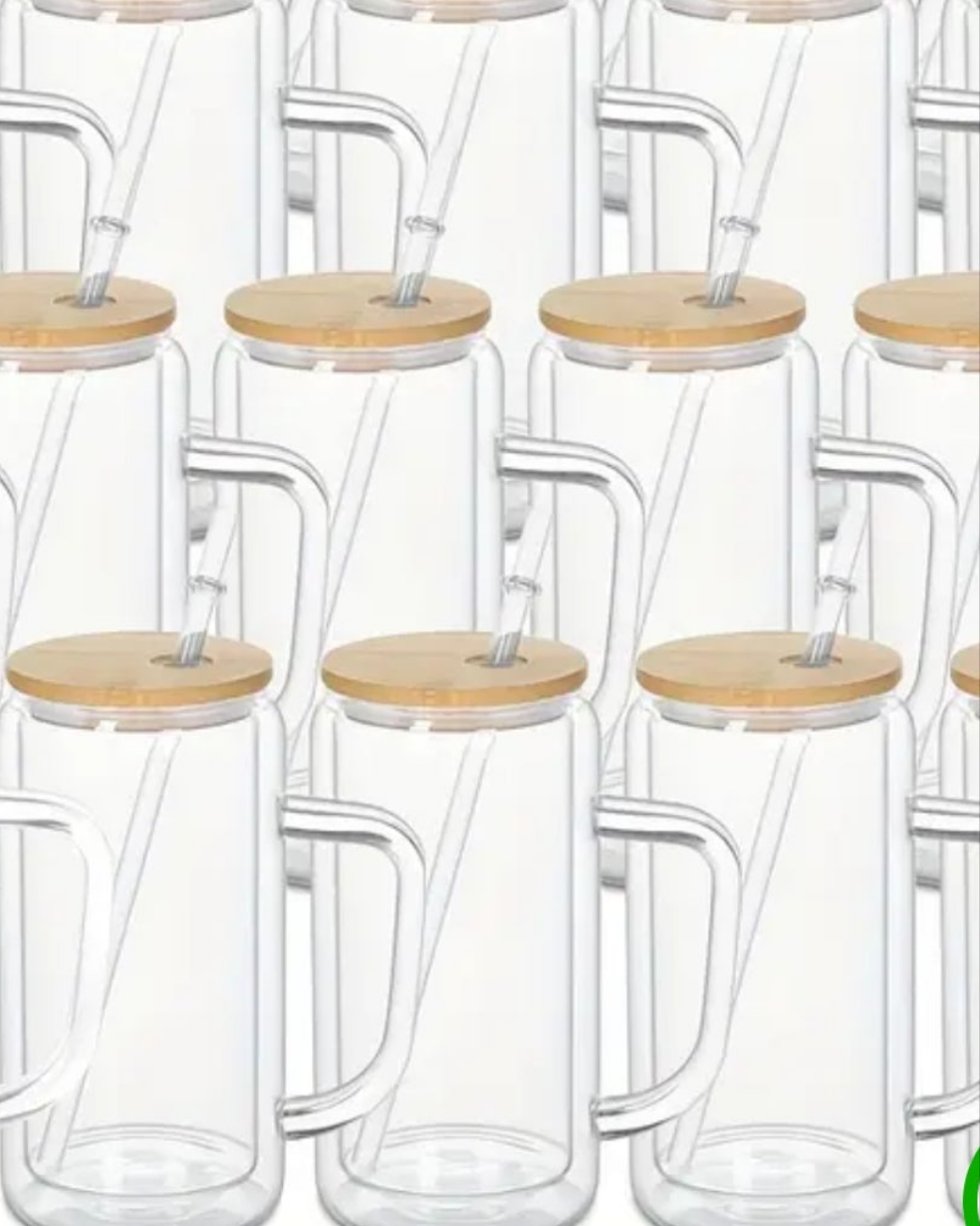 16oz Glass Handle snowglobe blank