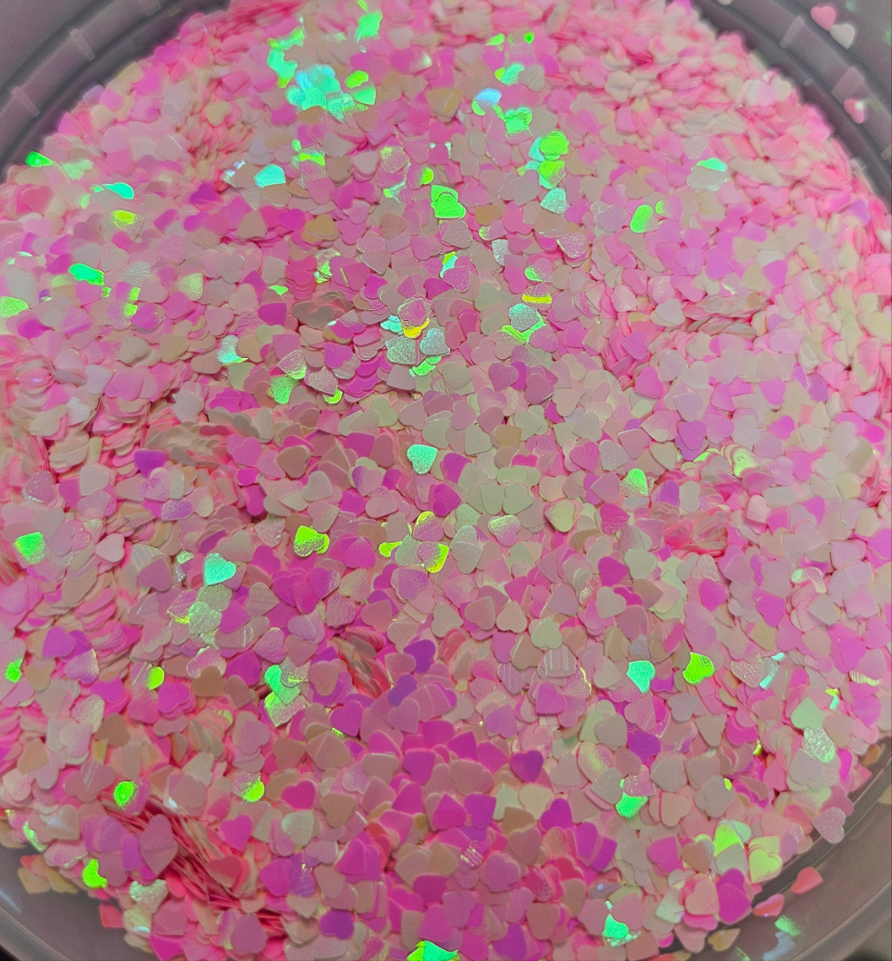 48G pink/white heart mix 2oz