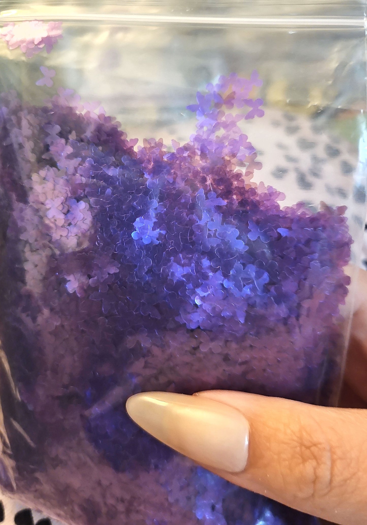 90G purple iridescent butterfly discontinued