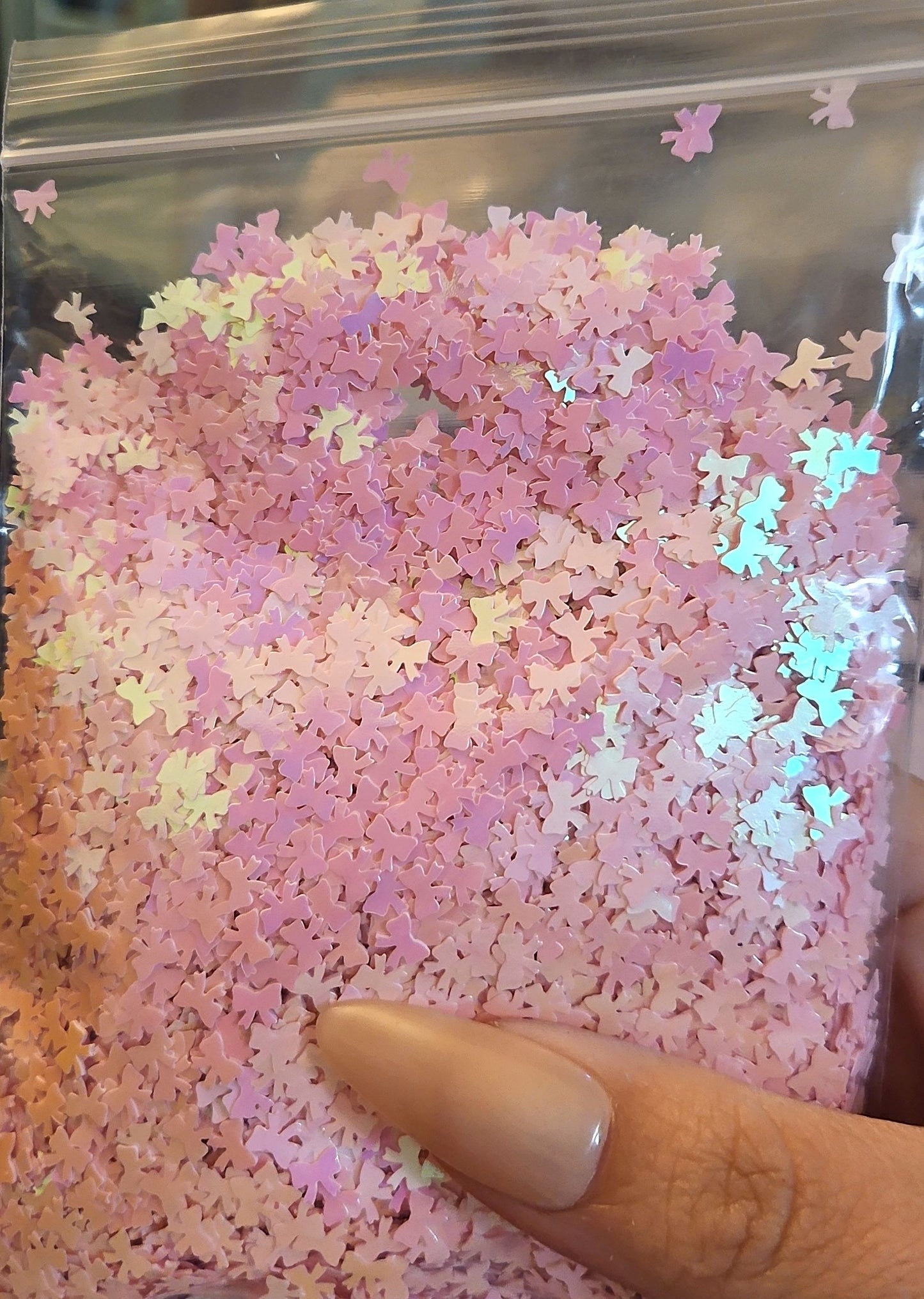 88G soft pink bow 2oz