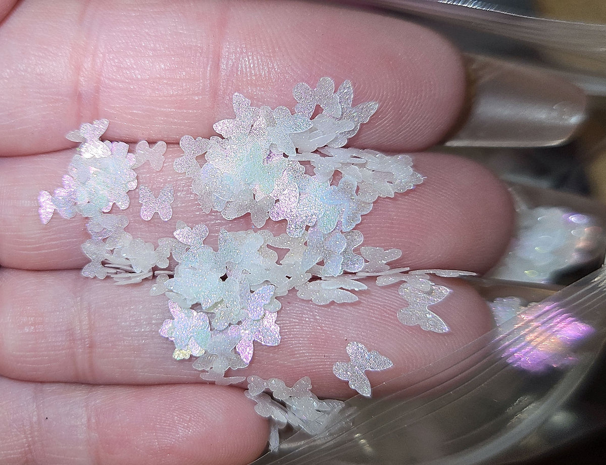 Shimmer Butterflies-white