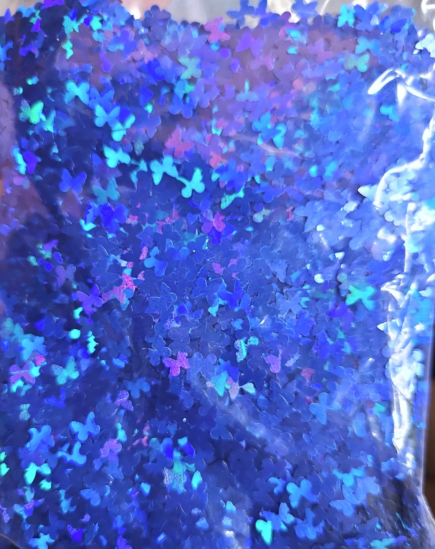 Navy blue holo butterfly