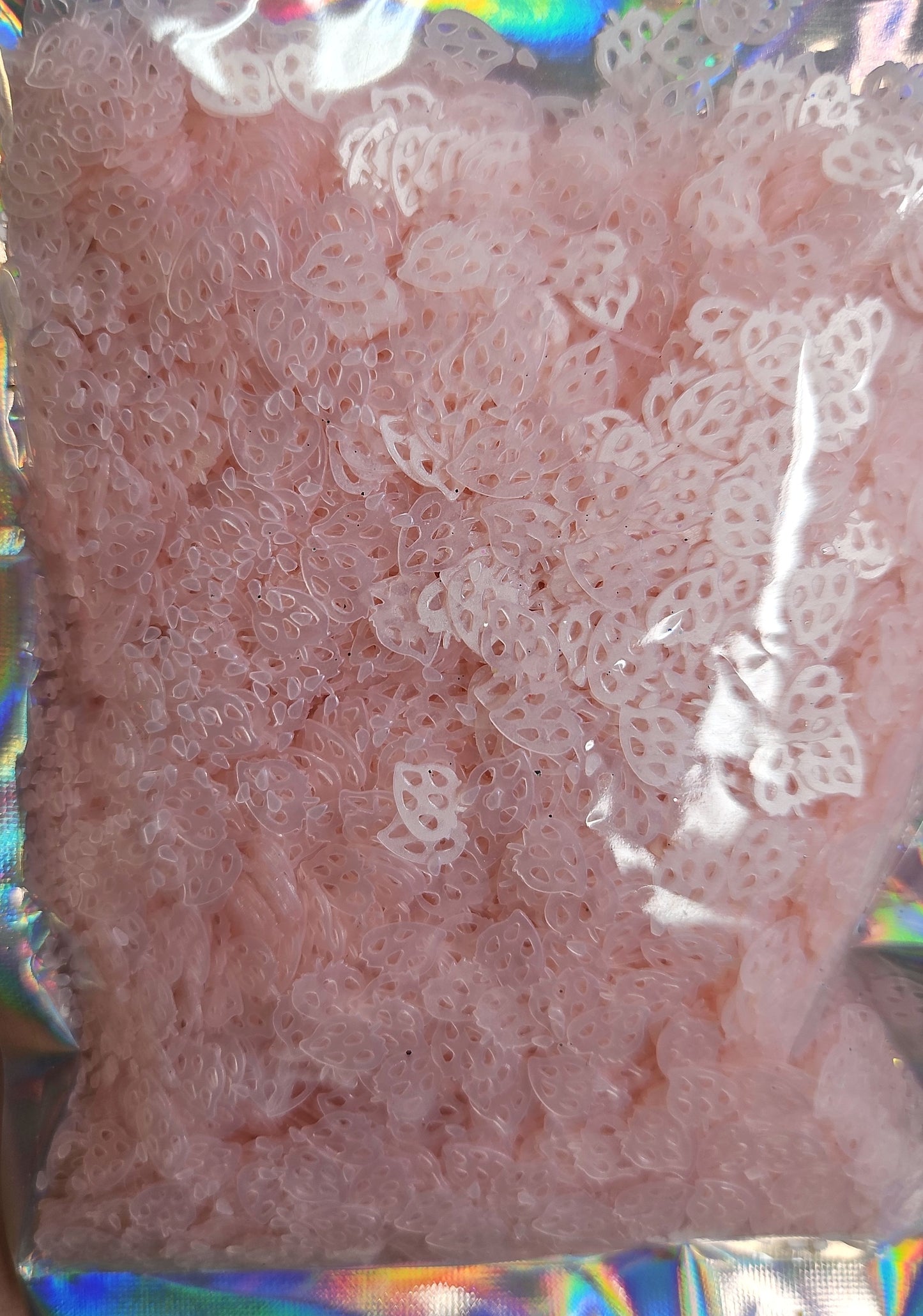 Pink strawberry glitter