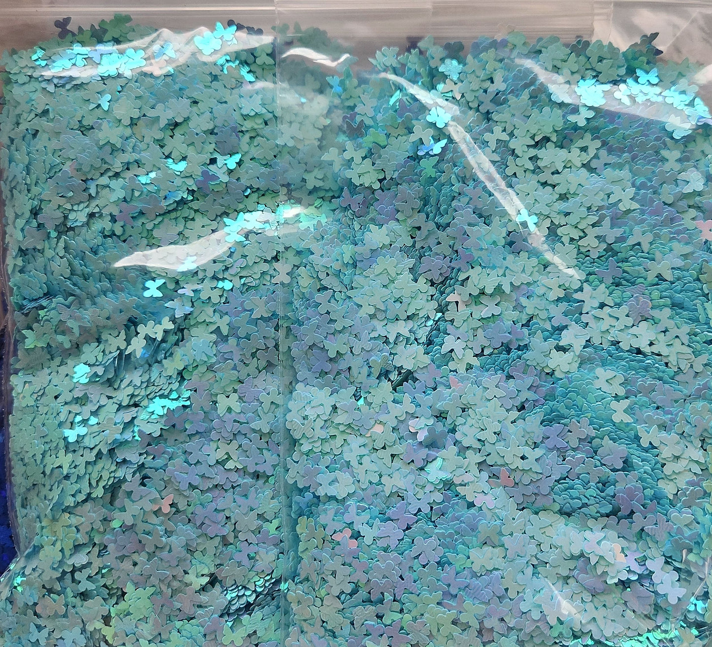 Light blue shift butterfly