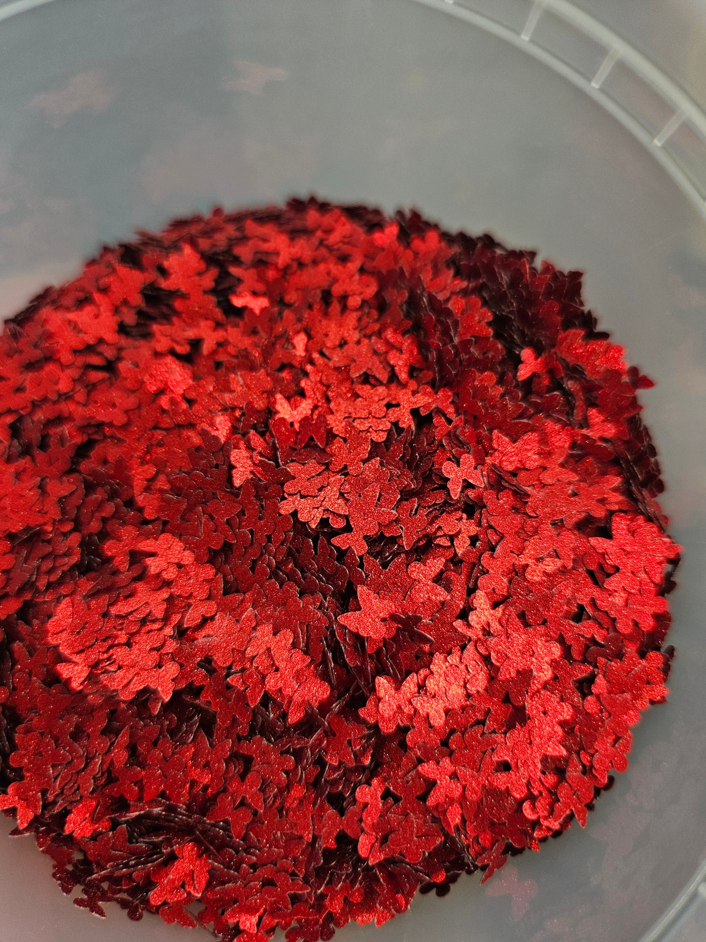 Red shimmer butterflies