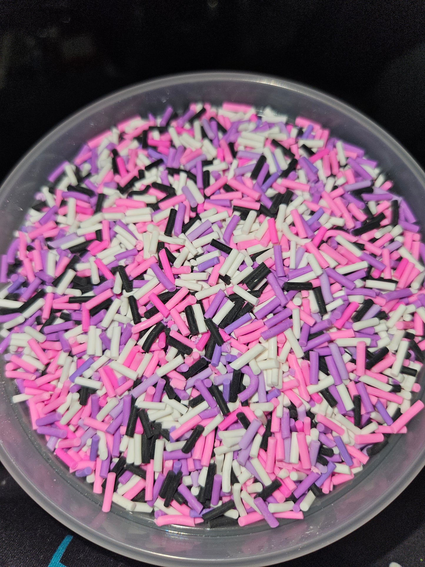Blk/purple/pink/white sprinkle mix 2oz Discontinued