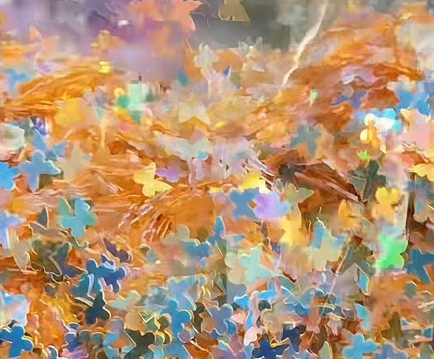 Peach shift butterfly