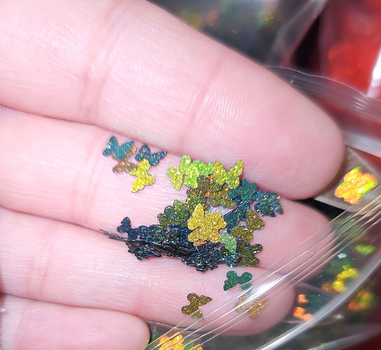 Butterfly shift glitter