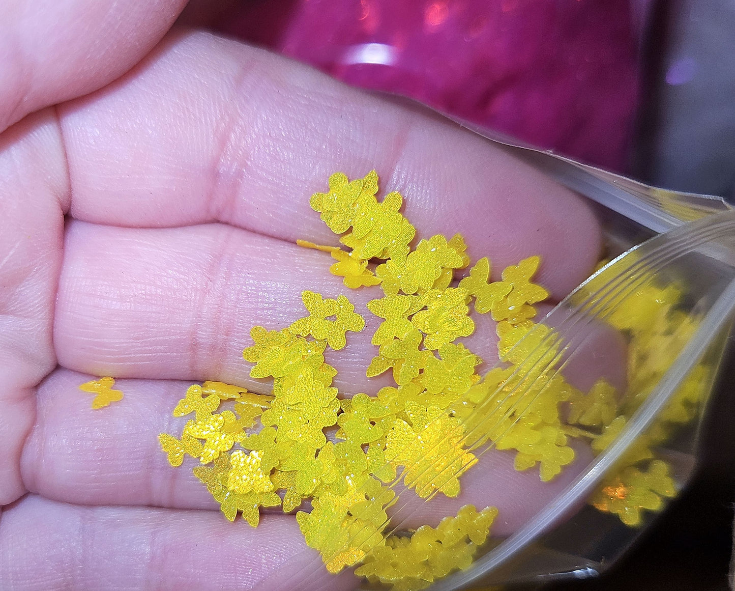 Butterfly shift glitter
