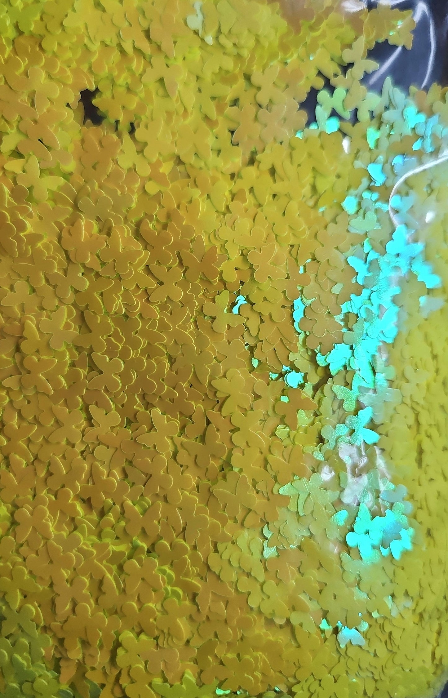 Yellow holo butterfly