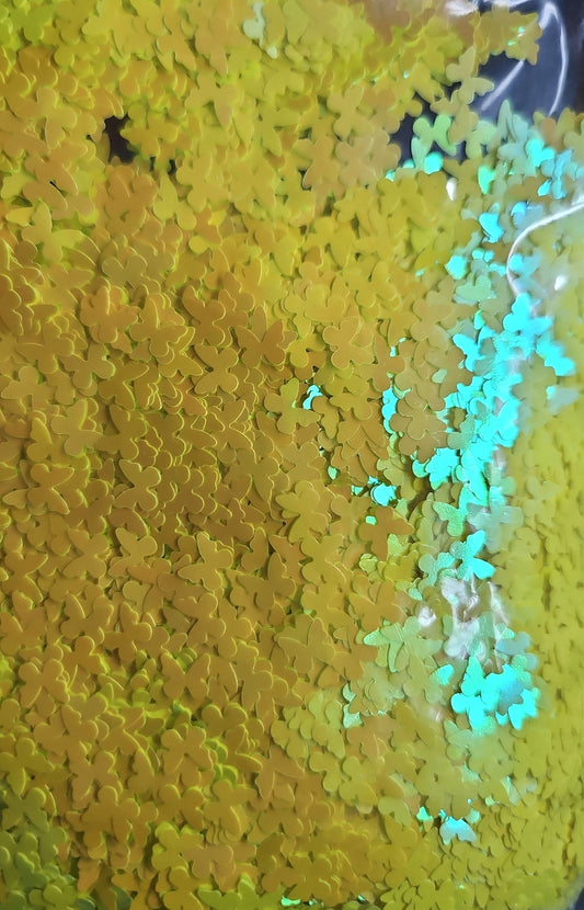 Yellow holo butterfly
