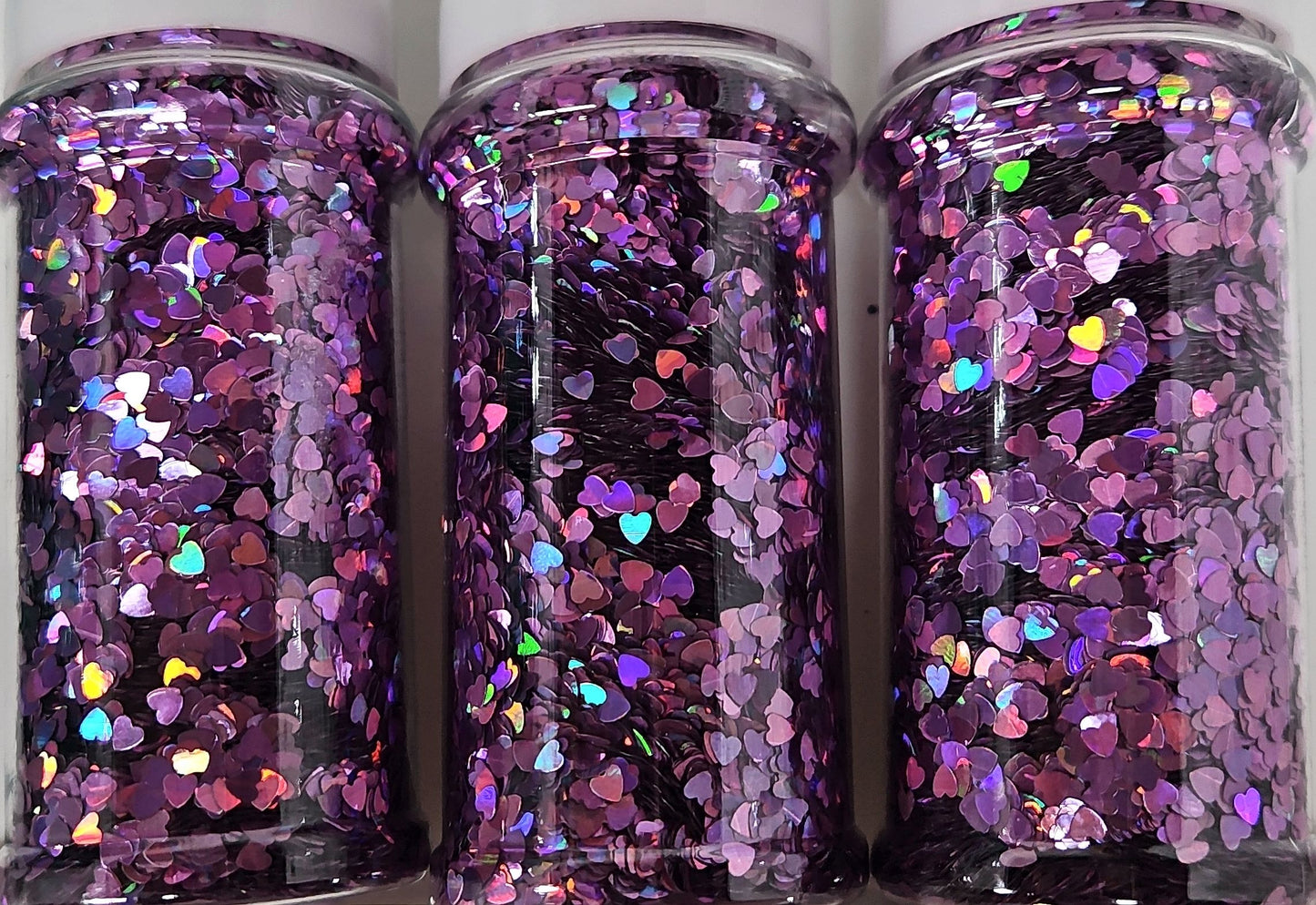 Purple holo hearts