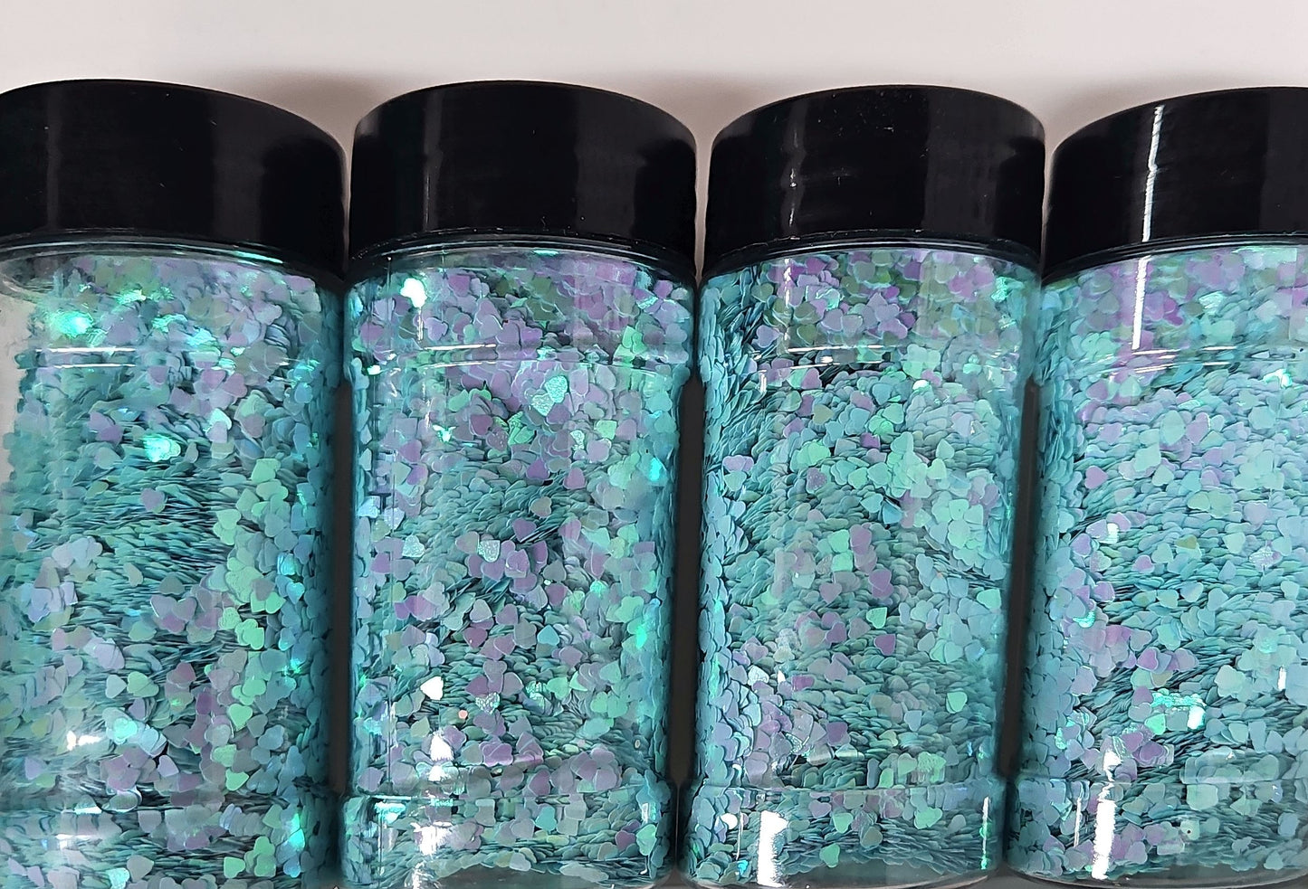 Light Blue Holo Hearts