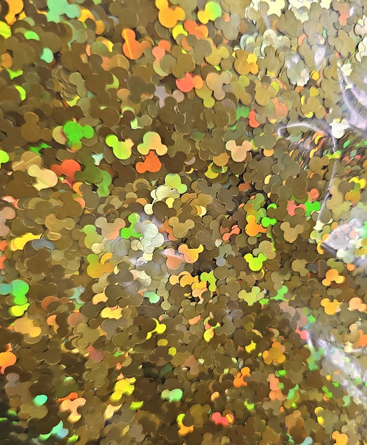 Gold holo mickey ears