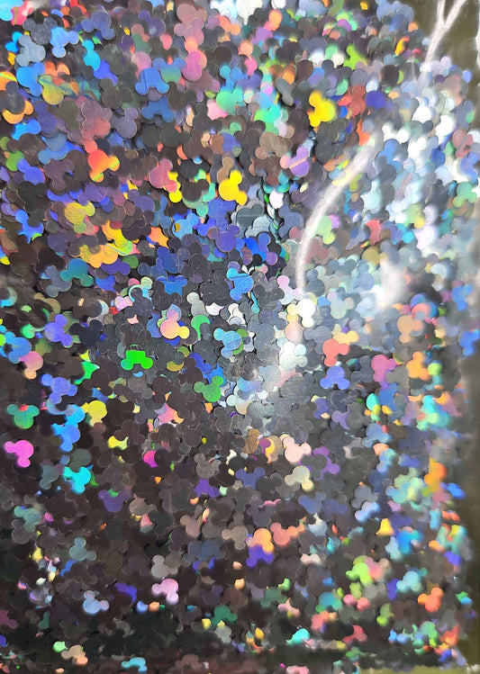 Silver holo mickey ears