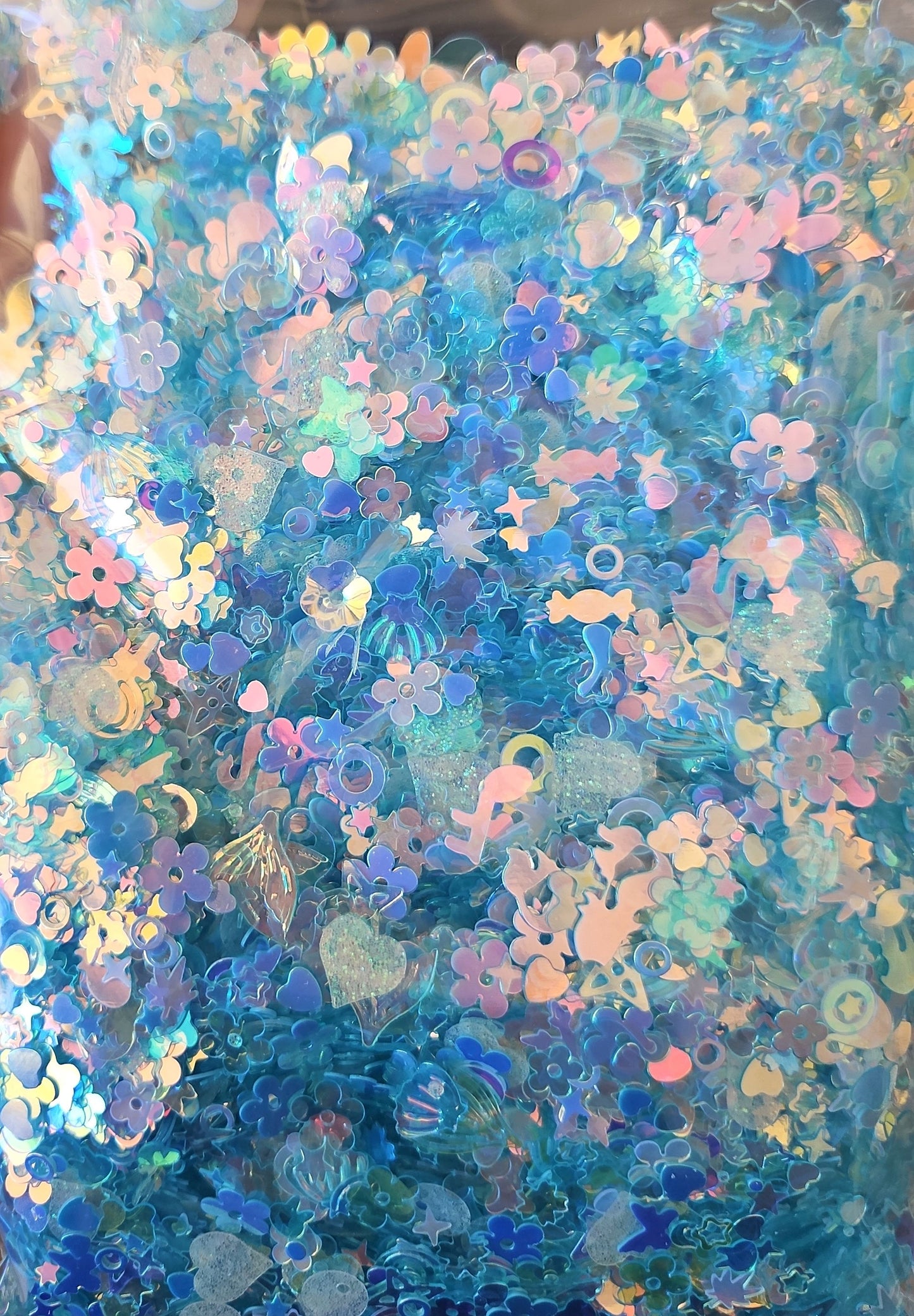 Iridescent blue mix