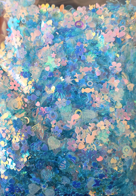 Iridescent blue mix