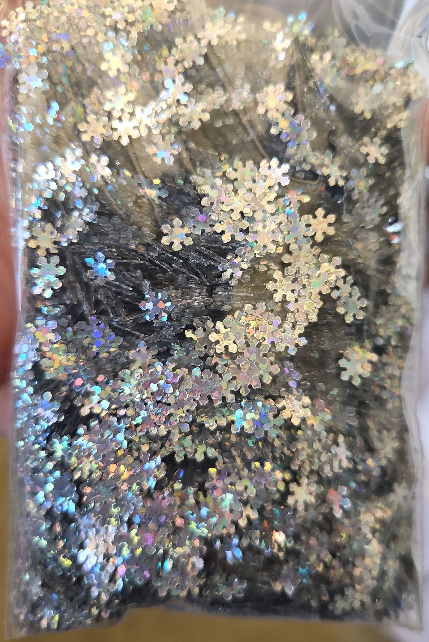 Silver snowflakes