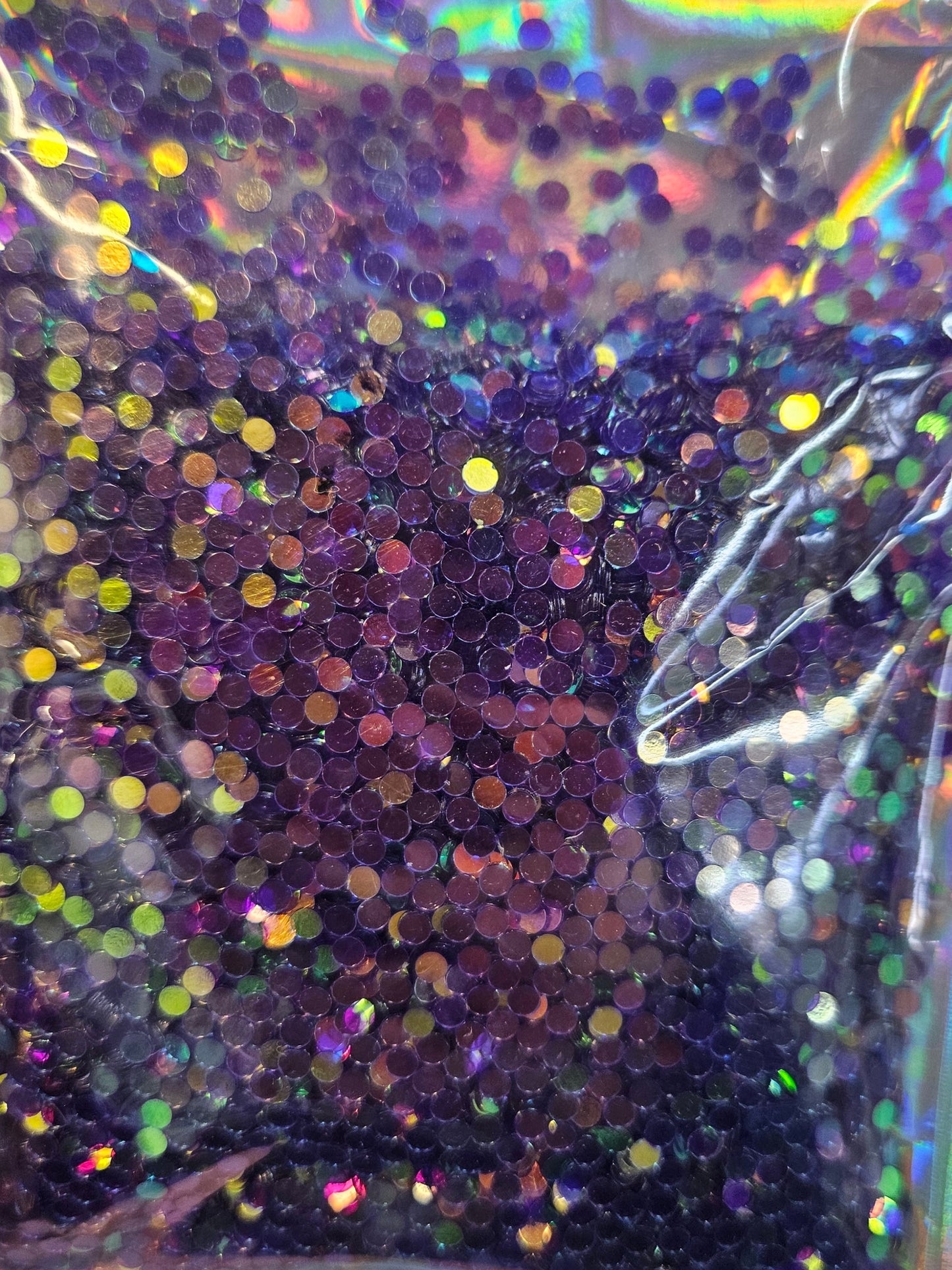 Purple iridescent dots