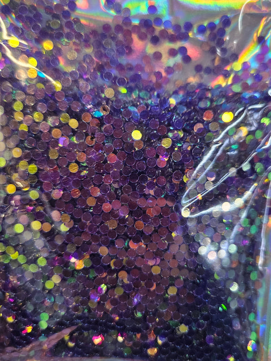 Purple iridescent dots