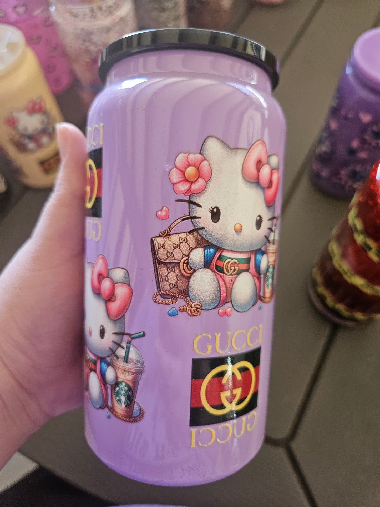 Purple stainless steel 16oz
