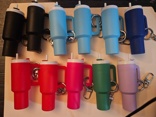 Custom mini tumbler chapstick keychains