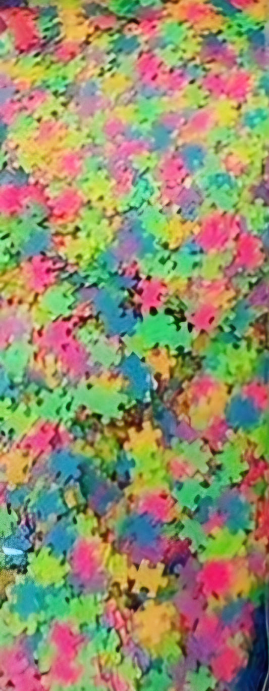 Neon Puzzle piece