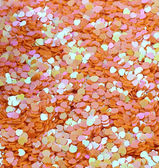 8G-Orange heart-2oz