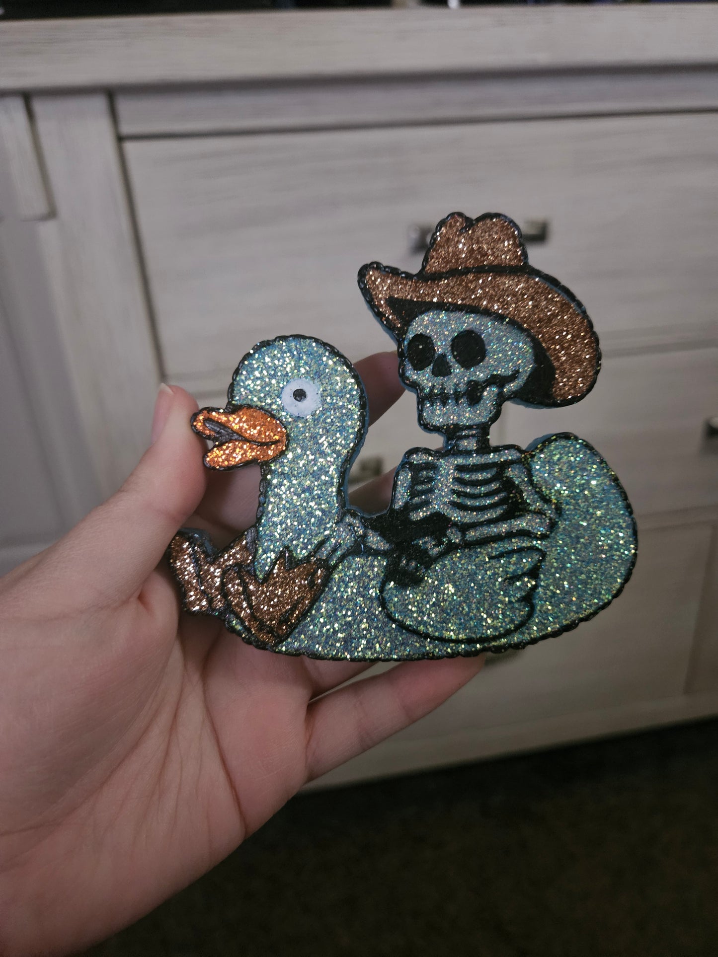 Light Blue Duckie(Glow)-Cranberry Spice scent